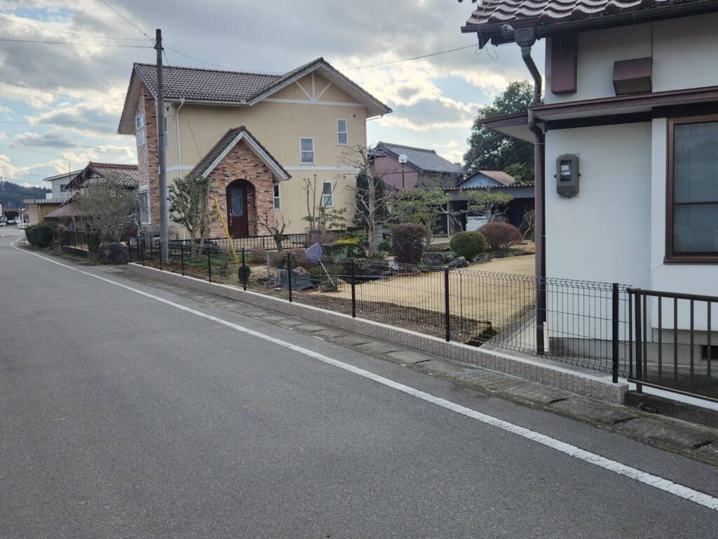 工事完了の写真